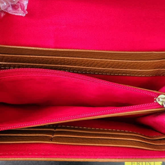 Dooney Brown Crossbody Wallet - Picture 6 of 13